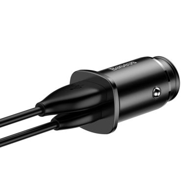 4. Baseus Square PPS Smart Mini Auto Ladegerät Autoadapter USB Quick Charge 4.0 QC 4.0 und USB-C PD 3.0 SCP schwarz (CCALL-AS01)