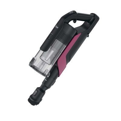 45. Hoover HF610HX 011 Akku-Staubsauger, beutellos, 0,7 l, 650 W, lila, 4 Ah