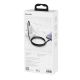 6. Baseus CATWJ-A01 USB-C – USB-C PD QC-Kabel 100 W 5 A 480 Mbit/s 2 m – Schwarz