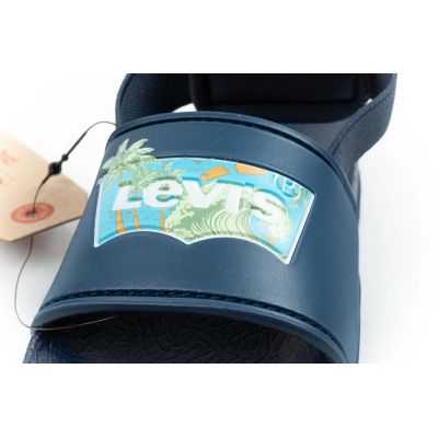 6. Levi's Pool S Mini Jungen-Sandalen in Marineblau