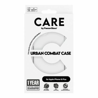 4. CARE by PanzerGlass Urban Combat Case für iPhone 15 Plus – transparent