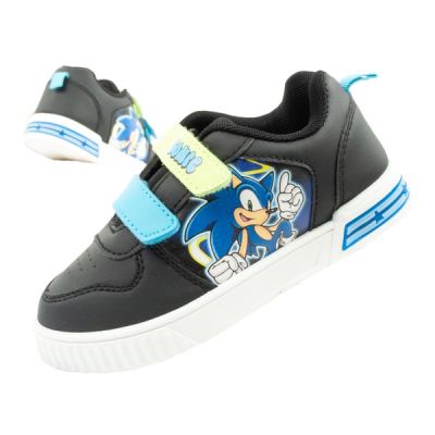 Leomil Sonic Kinder Sportschuhe Leichte Sneakers mit Klettverschluss Schwarz