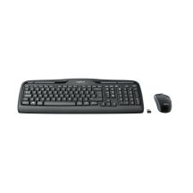 Logitech 920-03999 Membran-Tastatur + Maus-Set (USB 2.0; (DE); schwarz; optisch)