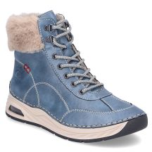 Gefütterte Damen-Ankle-Boots, blau, Rieker 44530-14