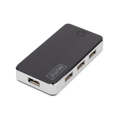 5. Hub DIGITUS DA-70222 (7x USB 2.0; schwarz)
