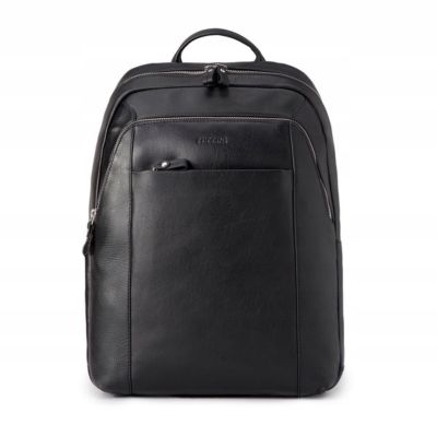 2. Puccini Royal Collection Herren-Lederrucksack für 15,6"-Laptops, Schwarz - LGD6323-1