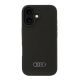 Audi Silikonhülle iPhone 16 6,1" schwarz/schwarz Hardcase AU-LSRIP16-Q3/D1-BK
