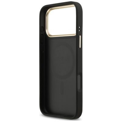 7. Guess 4G Strass Logo MagSafe Hülle für iPhone 18 Pro Max / 17 Pro Max – schwarz
