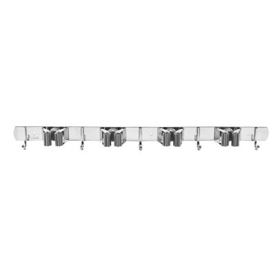 2. MACLEAN Wandorganizer für Gartengeräte und Wischmopps, Stahl, mit Haken, max. Traglast 20 kg, Breite 49 cm MC-184