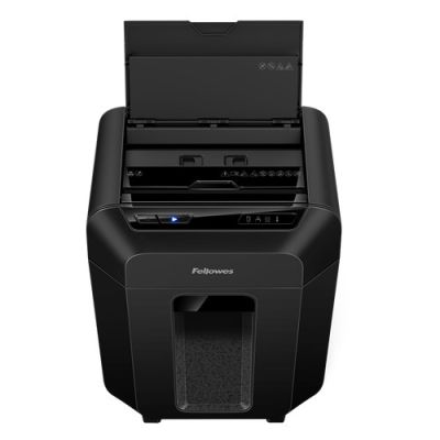 4. Fellowes AutoMax 80M Aktenvernichter, 4 x 12 mm, P-4 Schwarz