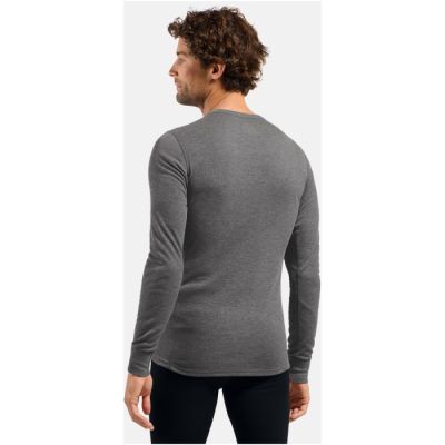 2. Odlo BL TOP Crew Neck S/S ACTIVE WARM Langarm-Thermounterwäsche Größe S Dunkelgrau