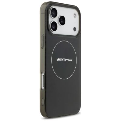 4. AMG Double Layer Transparent Smocked MagSafe Case für iPhone 17 Pro Max - Schwarz