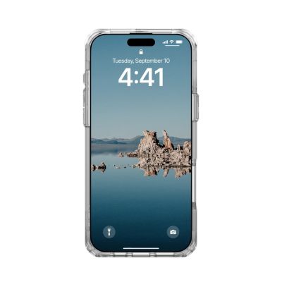 2. UAG Urban Armor Gear Plyo MagSafe Hülle für Apple iPhone 16 Pro Max, Eis (transparent)/Weiß