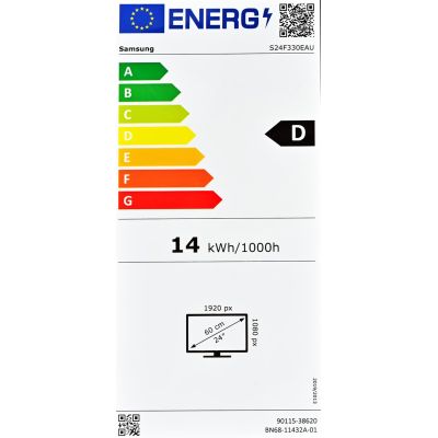 61. SAMSUNG LED-Monitor 24" LS24F330EAUXEN 100Hz