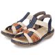 2. Bequeme Rieker W RKR662 mehrfarbige Sandalen