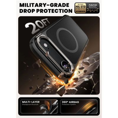 3. Supcase IBLSN Ares Flip Mag MagSafe Hülle für iPhone 17 Air - Schwarz