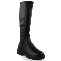 Damen-Plateau-Stiefel schwarz Potocki 25-12729