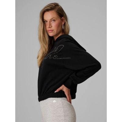 4. Kapuzenpullover mit dekorativer Jet-Applikation für Damen 4F 4FWAW26TSWSF2670-20S