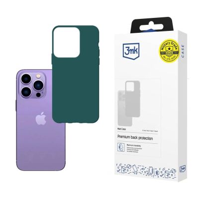 Hülle für iPhone 14 Pro Max aus der 3mk Matt Case Serie - dunkelgrün
