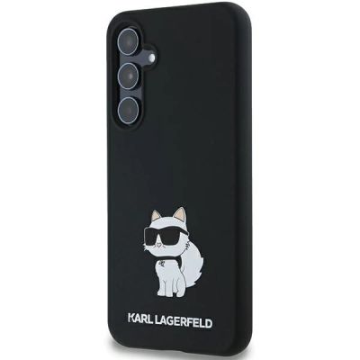 2. Karl Lagerfeld Choupette-Silikonhülle für Samsung Galaxy A35 – Schwarz