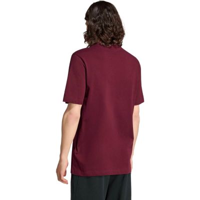 2. adidas Essentials Herren-Trikot mit kleinem Logo, burgunderrot, KF2403