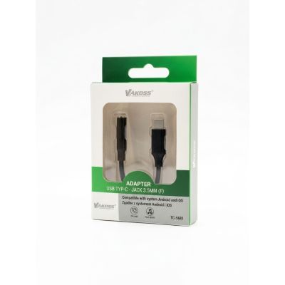 2. VAKOSS Kopfhöreradapter Typ-C – Mini-Klinkenstecker 3,5 mm TC-5681 Schwarz