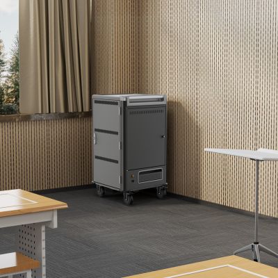 3. EWENT Ladeschrank für 30 Laptops 15,6" 30 Steckplätze