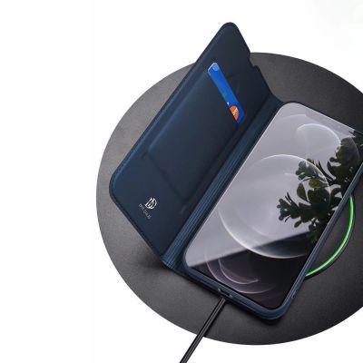 16. Dux Ducis Skin Pro Holster Flip Cover für iPhone 13 Pro Max blau