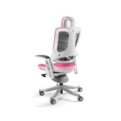 2. Wau 2 BL401 Bürostuhl, magenta/weißer Stoff