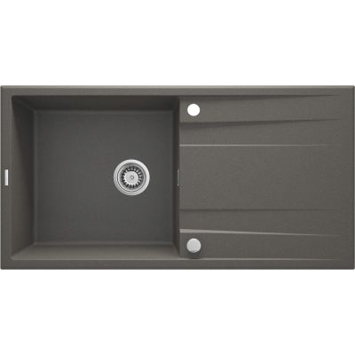 Einzelbecken-Granitspüle mit Abtropffläche ZQE_T713 5907650874232