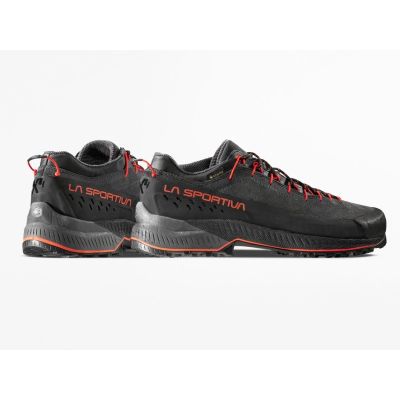 3. La Sportiva TX4 Evo GTX Zustiegsschuhe – Carbon/Tomate