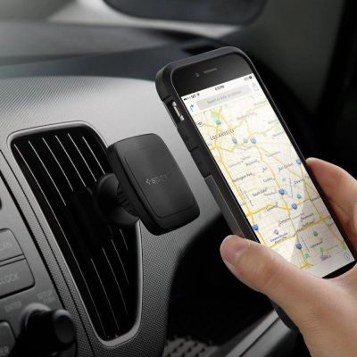 8. Spigen H12 Telefonhalter für die Lüftungsöffnung im Auto, magnetisch – Schwarz