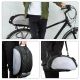 3. Wozinsky Fahrrad-Gepäcktasche mit Schultergurt, 13 l, Schwarz (WBB1BK)