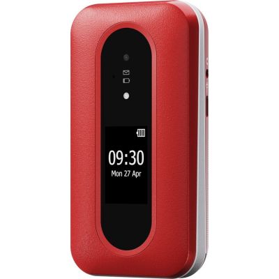 9. Doro Leva L30 7,11 cm (2,8") 142,7 g Rot, Weiß Funktionshandy