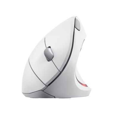 TRUST Verto kabellose vertikale ergonomische Maus, Weiß