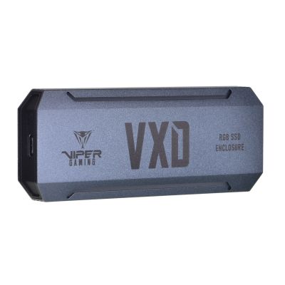 8. PATRIOT VXD SSD-Gehäuse USB 3.2 M.2 NVMe 1.3 bis zu 2 TB Aluminium RGB