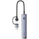 2. Baseus UltraJoy Series USB-A/USB-C Hub (4x USB-A 3.1, 1x USB-C 5V) – Grau