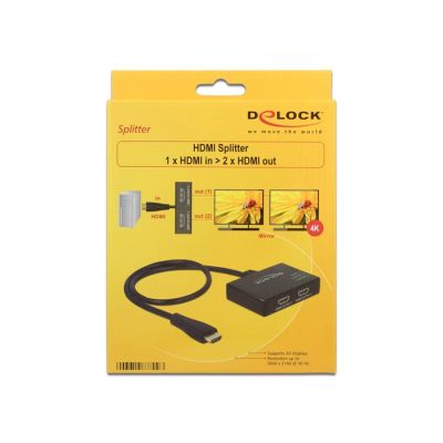 3. DeLOCK 87700 HDMI TV-Splitter 2x HDMI