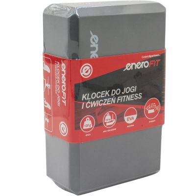 3. BLOCK CUBE FÜR ÜBUNGEN YOGA PILATES FITNESS GREY ENERO FIT