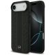 Mercedes Leder Laurel Leaves Stripes MagSafe Case für iPhone 17 Air - Schwarz