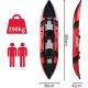 68. 2-Personen-Kajak-Set 385x96x42cm Laminiertes PVC 200kg ENERO