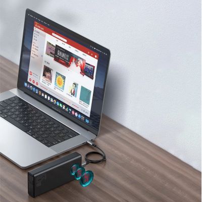 11. Baseus Amblight Powerbank 65W 30000mAh Overseas Edition weiß (PPLG000102)