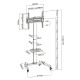 9. Bodenhalterung für Fernseher 32"-55"/35 kg, 1 TFT, 1 Abl., Schwarz