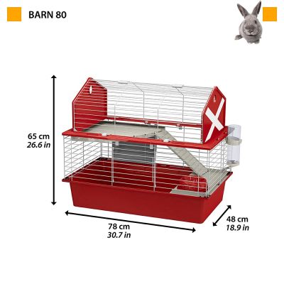 2. FERPLAST Stall 80 - Käfig für Meerschweinchen und Kaninchen