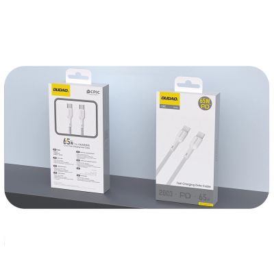 2. Dudao L9C 65W USB-C - USB-C 2m Kabel - Weiß