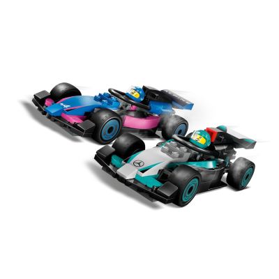5. LEGO CITY 60444 Formel-1-Garage und Mercedes-AMG- und Alpine-Rennwagen