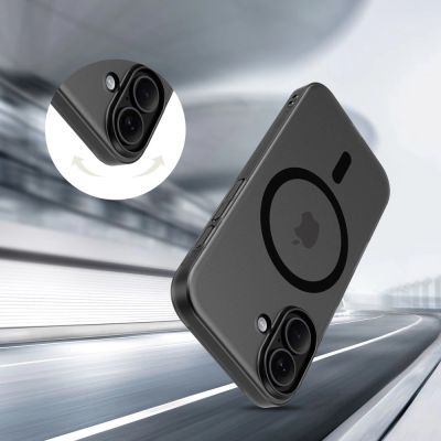 5. Tech-Protect MagSlim MagSafe Hülle für iPhone 17 - Mattschwarz
