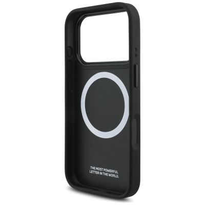 7. BMW M Perforated Stripe Logo MagSafe Case für iPhone 17 Pro – Grau