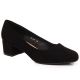 12. Sergio Leone W SK354C Wildleder-Pumps mit Blockabsatz Schwarz