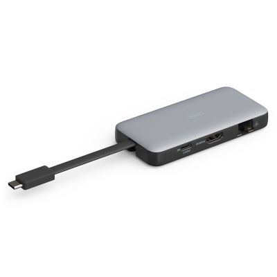 USB Typ-C Reise-Dockingstation mit 7 HDMI-Anschlüssen (4K/60Hz, PD 3.0)